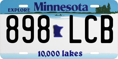 MN license plate 898LCB