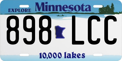 MN license plate 898LCC