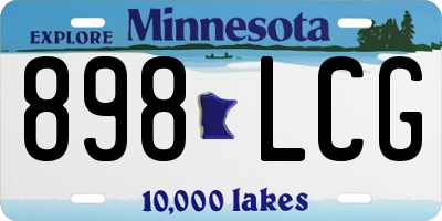 MN license plate 898LCG