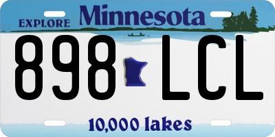 MN license plate 898LCL