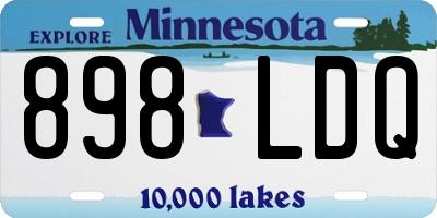 MN license plate 898LDQ
