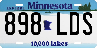 MN license plate 898LDS