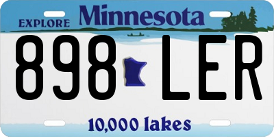 MN license plate 898LER
