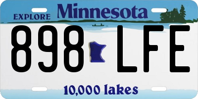 MN license plate 898LFE