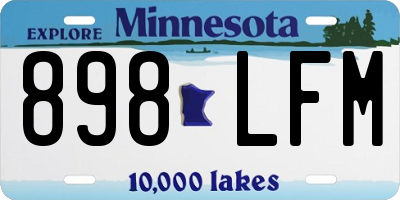 MN license plate 898LFM