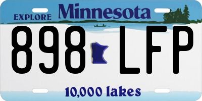 MN license plate 898LFP