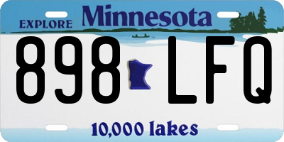 MN license plate 898LFQ