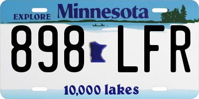 MN license plate 898LFR