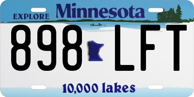 MN license plate 898LFT