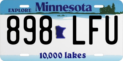 MN license plate 898LFU