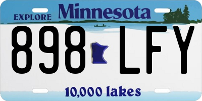 MN license plate 898LFY
