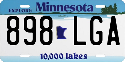 MN license plate 898LGA