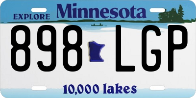 MN license plate 898LGP