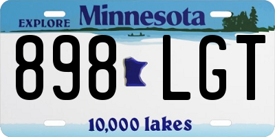 MN license plate 898LGT