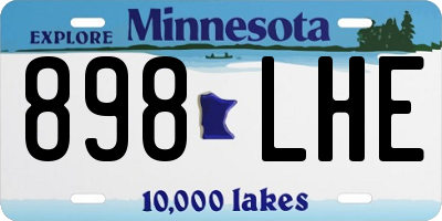 MN license plate 898LHE