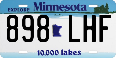 MN license plate 898LHF