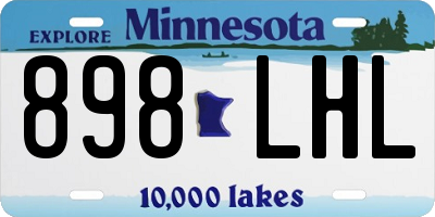 MN license plate 898LHL