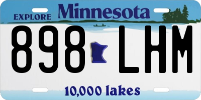 MN license plate 898LHM