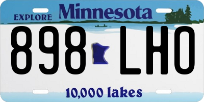 MN license plate 898LHO