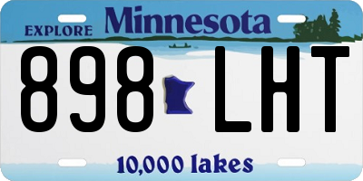 MN license plate 898LHT