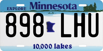 MN license plate 898LHU