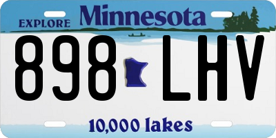 MN license plate 898LHV