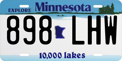 MN license plate 898LHW