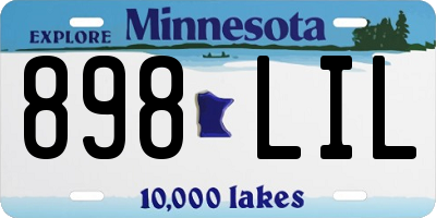 MN license plate 898LIL