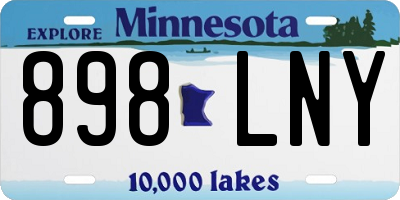 MN license plate 898LNY