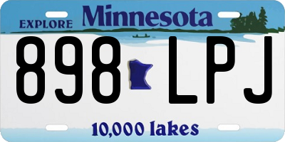MN license plate 898LPJ