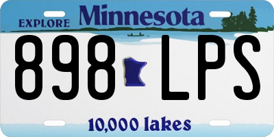 MN license plate 898LPS