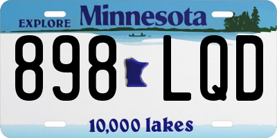 MN license plate 898LQD
