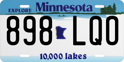 MN license plate 898LQO