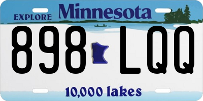 MN license plate 898LQQ