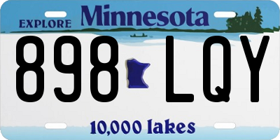 MN license plate 898LQY