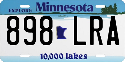 MN license plate 898LRA