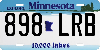 MN license plate 898LRB