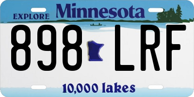 MN license plate 898LRF