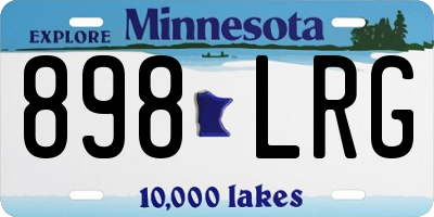 MN license plate 898LRG