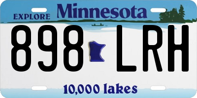 MN license plate 898LRH