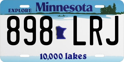 MN license plate 898LRJ