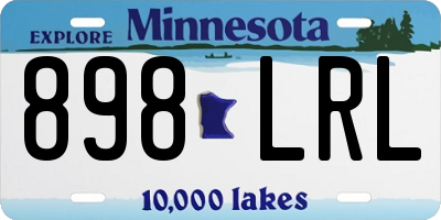 MN license plate 898LRL