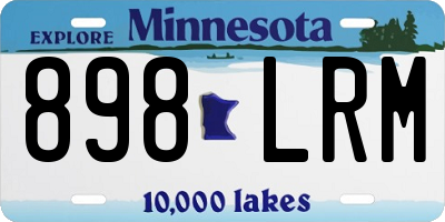 MN license plate 898LRM