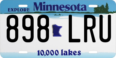 MN license plate 898LRU