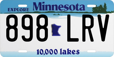 MN license plate 898LRV