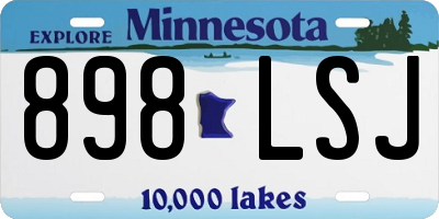 MN license plate 898LSJ