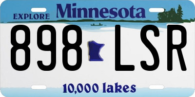 MN license plate 898LSR