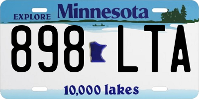 MN license plate 898LTA