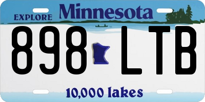 MN license plate 898LTB
