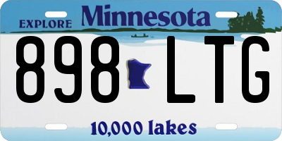 MN license plate 898LTG